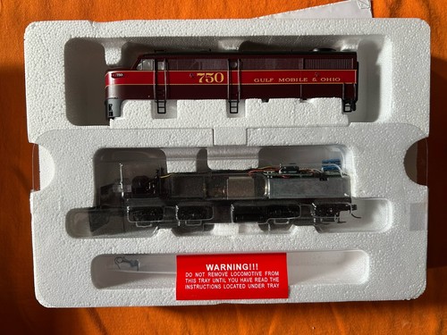 Bachmann Industries FA-1/FB-1 Diesel-Lok-Set – Gulf Mobile & Ohio, O-Gauge, Mit Sound & Beleuchtung