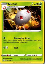 Silcoon 007/196 Lost Origin Uncommon
