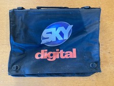 Vintage 1990s Sky Digital Laptop/Folder/Briefcase Black Promotional Bag
