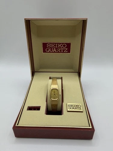 Vintage Seiko Quartz Gold-Tone Women’s Watch w/ Original Box