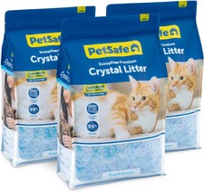 Scoopfree Odor Control Crystal Cat Litter, Fresh Scent, 8 Lb Bag, Pack of 3