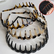 Wave Headbands Solid Color Toothed Non Slip Hair Bands Face Wash Sports Hair DIY