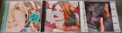 3 Music CDs 1990s Women Hits by Celine Dion, Shania Twain, Vanessa Williams