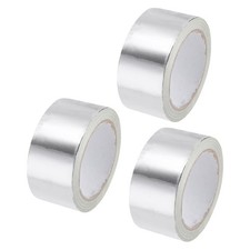 Aluminum Foil Tape 2 Inch x 20 Yards Silver for Hot Cold Air Ducts 3 Pcs