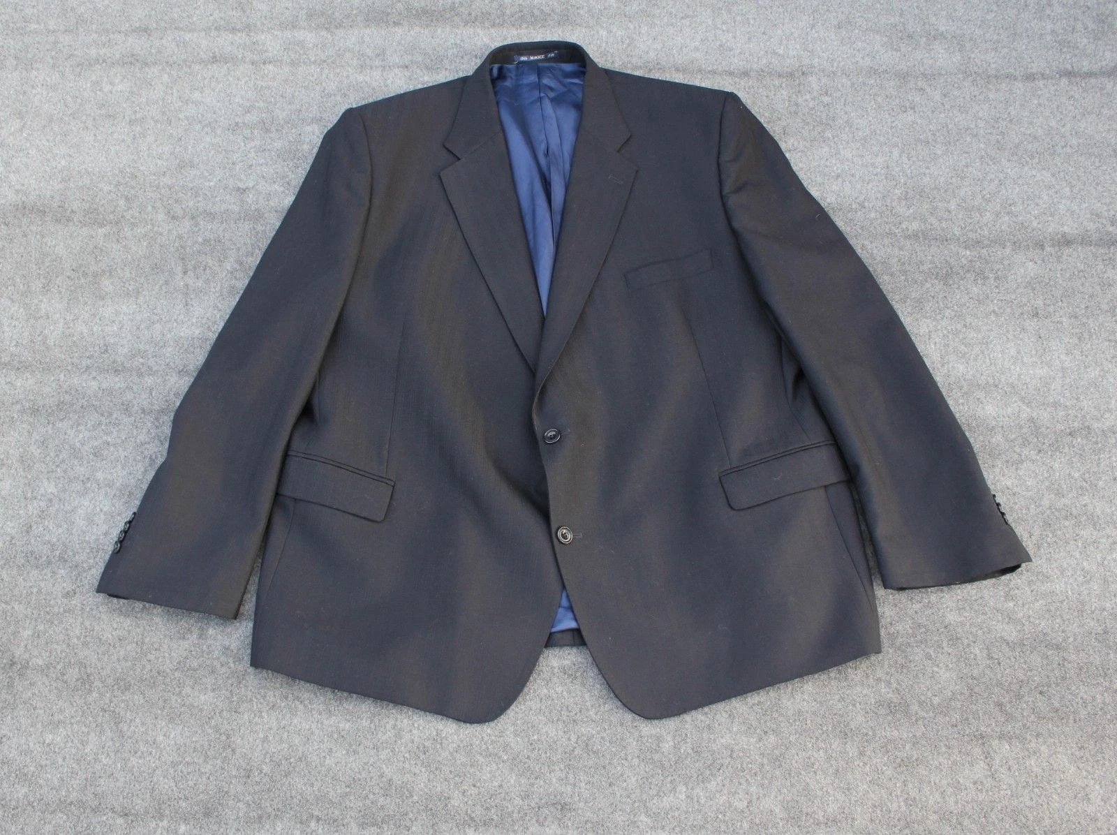 Magee 1866 Olympic T2 Blazer Jacket Mens UK 54/50R Very Dark Navy Wool Blend