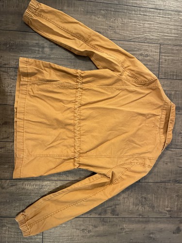 Old Navy Cotton Utility Jacket Burnt Orange Drawstring Waist XS - Picture 16 of 16