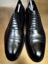 GUCCI PELLE NERO UOMO TAGLIA 41  EU 7.5 UK USATA MA OTTIMA OXFORD STYLE