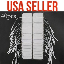 New 20 Pairs White Non-Woven Fabric Replacement Electrode Pads For Massagers USA