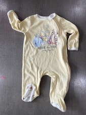 Disney Baby Winnie The Pooh Sleep N Play Romper 0-6 Months One Piece Yellow
