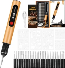 Engraving Pen by TUBINOONE, Ultimate Cordless Portable Tool for Artists & DIYers