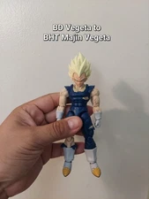 Custom Black Hole Toys Majin Vegeta Conversion Neck Pegs - READ DESCRIPTION!