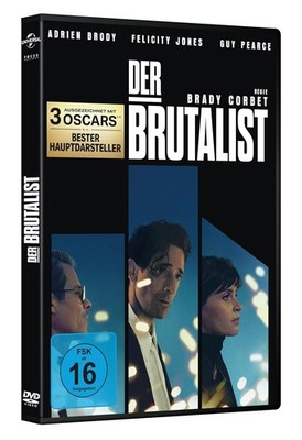 Der Brutalist (2024)[DVD/Neu/OVP] Adrien Brody als Holocaust-Überlebender un