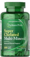 Puritan's Pride Super Chelated Multi Mineral - 100 Coated Caplets