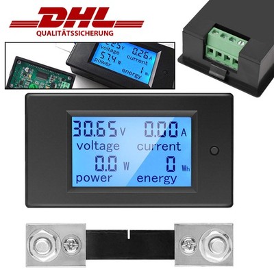 LED Digitalanzeige Volt Strom Spannungsmesser Voltmeter Amperemeter mit Shunt