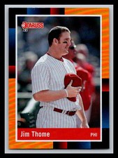 2022 Donruss Jim Thome #256 Holo Orange Retro 1988 Hat On Chest Variation