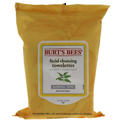 Facial Cleansing Towelettes, White Tea Extract, 30 Count