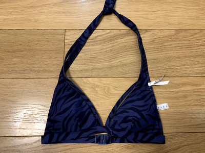 Esprit Triangle Bikini Top Purple UK 32B BRAND NEW