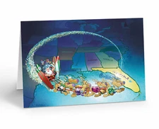 Florida State Christmas Card - Regional Christmas Cards - 90015