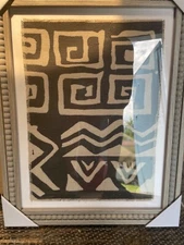 Opal House Jungalow framed burlap under plexi 19x15 (2 pack)