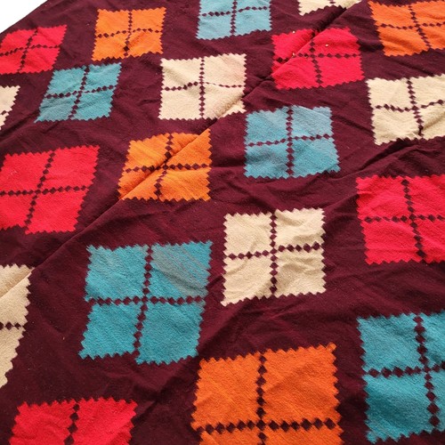 Moroccan Handmade Vintage Rug Kilim Area Carpet Wool Tribal Azilal Rug Berber - Picture 14 of 24