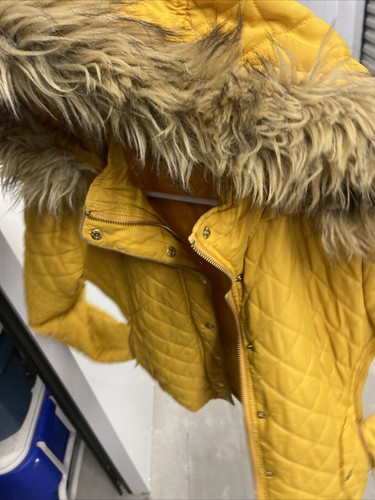 Active USA, Hoodie Jacket Caramel Yellow Snap Closure Floral Lining Size Small - Picture 24 of 24