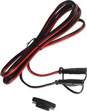 9Ft SAE to SAE Extension Cable Connector 16AWG with SAE Polarity Reverse Adapter