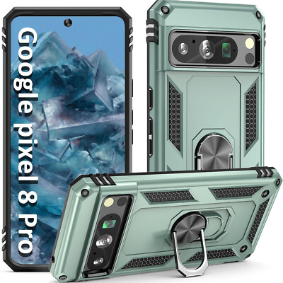 For Google 10 Pro XL 9 8 7 6 Pro Rugged Shockproof Ring Stand Armor Hybrid Case