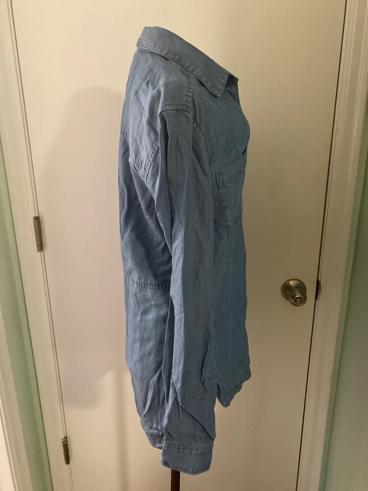 Camisa vaquera ligera con botones manga larga Athleta XXS Foto 4 de 4