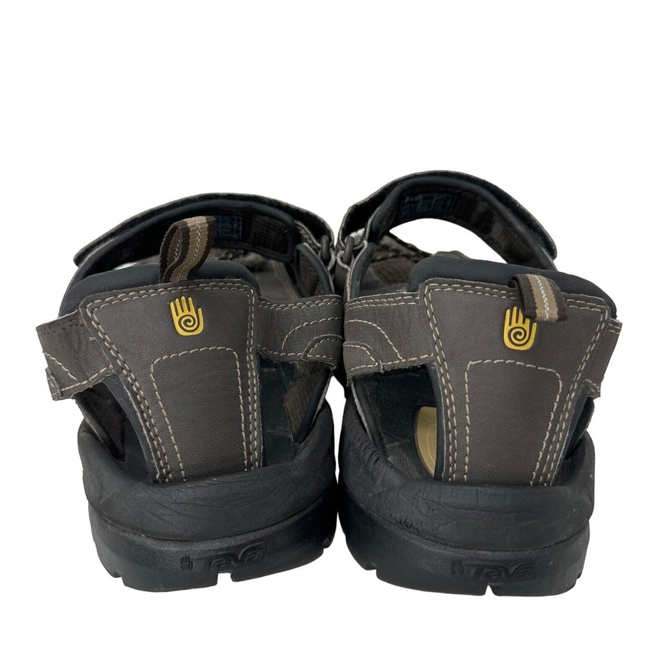 Teva Forebay Water Hiking Sandals Closed Toe Shoc Pad Turkish Brown