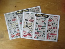Meccano Parts - Dealer Cabinet Parts Card copy . Medium Red/Green Period