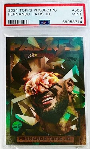 2021 Topps Project 70 Fernando Tatis Jr. By Mikael B. #506 PSA 9 🔥PSA Low Pop 4