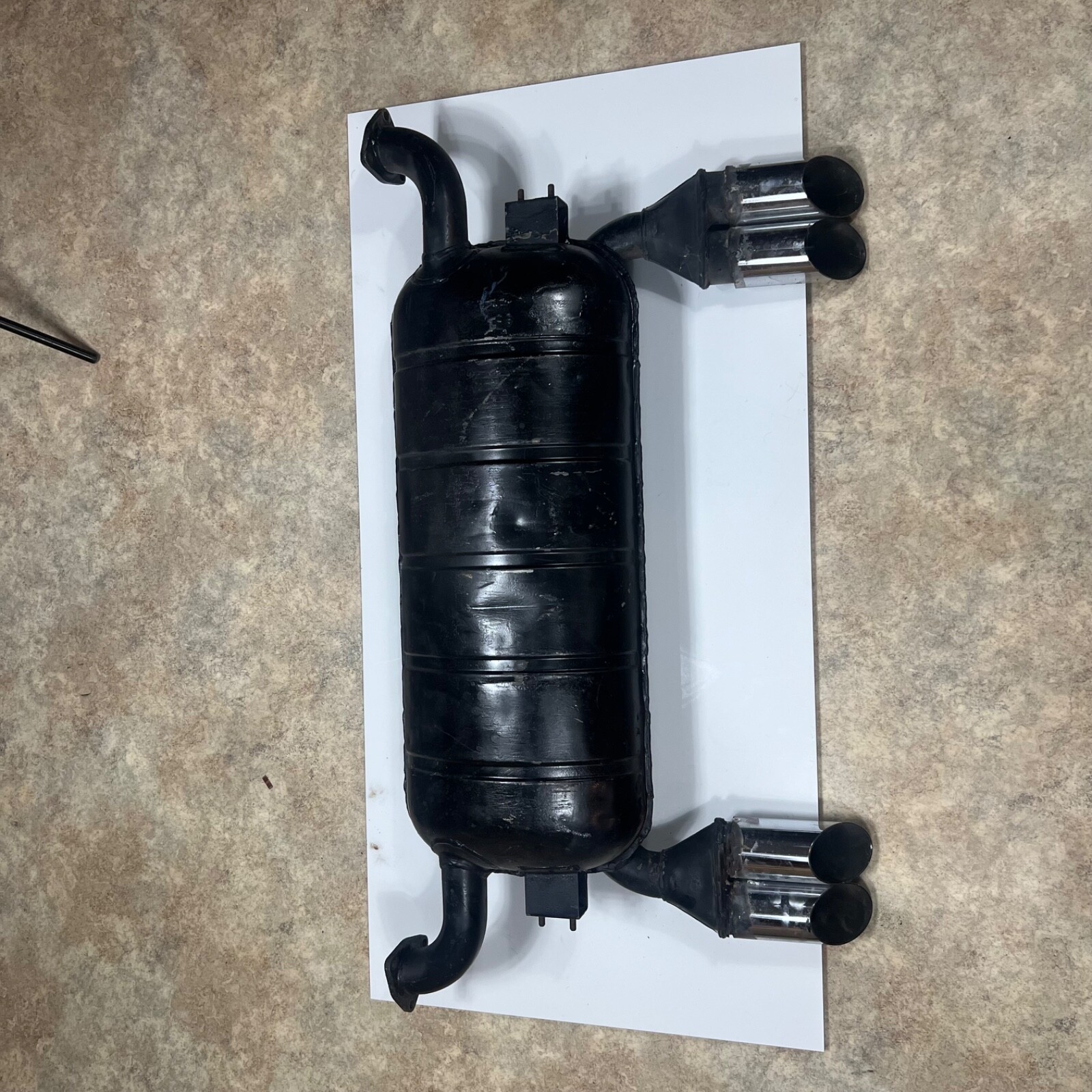 Ferrari OEM Exhaust Muffler 118353 | Fits 308 QV & Mondial QV Euro 1983-1985