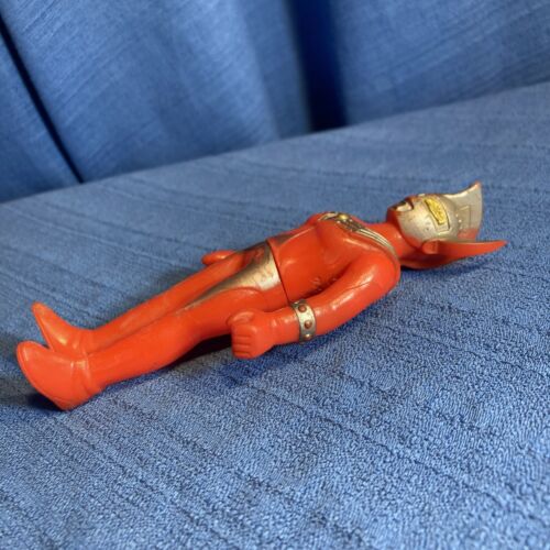 【Free Shipping】Poppy Soft Vinyl UltraMan Taro Made In Japan Vintage Sofubi Rare - Picture 3 of 12