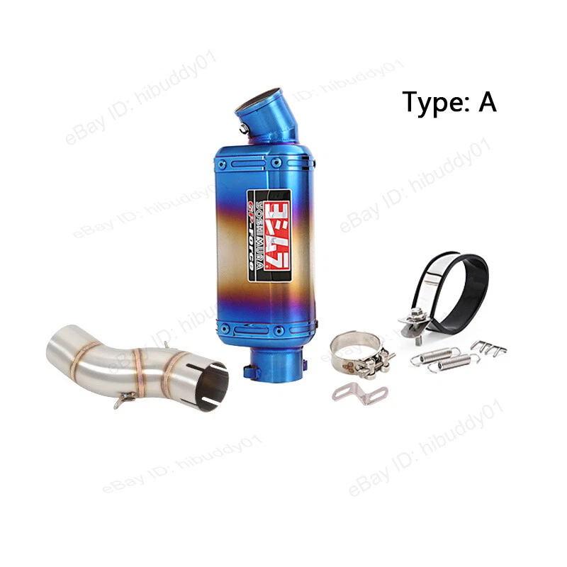 Silenciador silenciador para Suzuki SFV650 2009-2016 pontas de escape tubo médio 310 370 440mm - Imagem 3 de 4