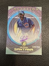 2022 Bowman Inception Prospect Autographs Yeison Santana Auto 008/250 Chicago