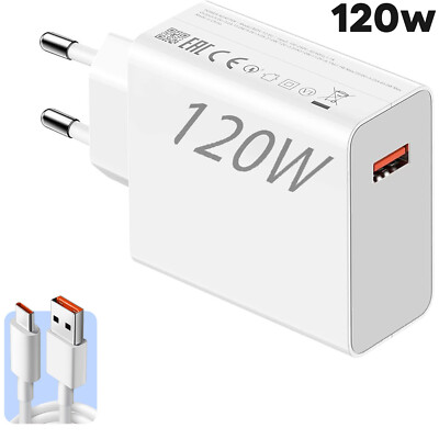Für Xiaomi 120W Schnell Ladegerät Netzteil USB-C Ladekabel Mi 12/12s/13/13T/ 12T