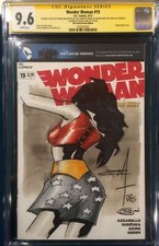 FRANK MILLER ORIGINAL Sketch Art CGC 9.6 Signed WONDER WOMAN Gal Gadot Batman