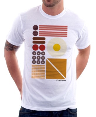 Full English Breakfast Food Continental Egg Würstchen Speck T-Shirt 9457