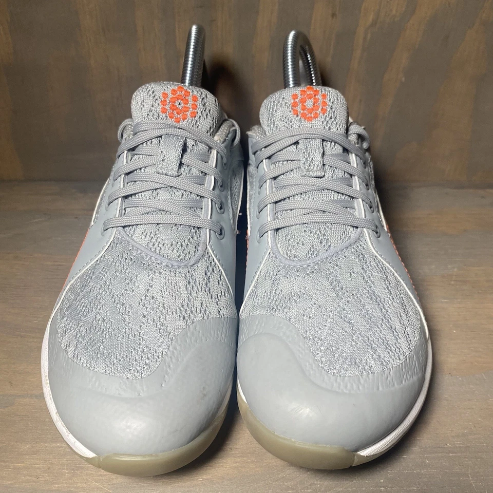 Puma Mujer 6 Tenis Clásicos Malla Biofly Gris Naranja Zapatos de Golf con Cordones Foto 2 de 4