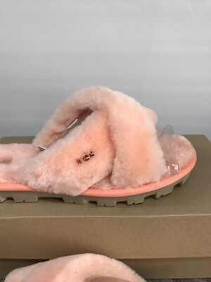 New UGG FUZZETTE Slippers( color BEVERLY PINK )SHEEPSKIN, WOMEN'S