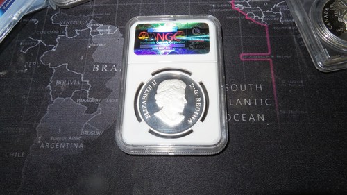 Canadian Silver Coin - Winnipeg Jets 2011 Canada NGC Graded PR69 NHL Hockey - Picture 4 of 9