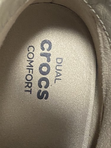 Crocs Damenstiefel Dual Comfort Leigh Keilabsatz beige Wildleder Spitze Größe 8 - Bild 4 von 10
