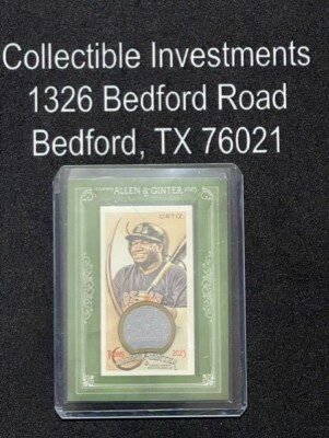 2023 Topps A & G David Ortiz - Framed Mini Relic #MFR-DO Boston Red Sox (JT)