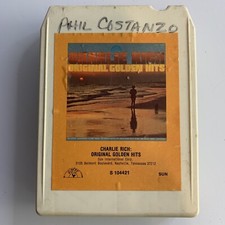 Charlie Rich Original Golden Hits 8-Track Tape 