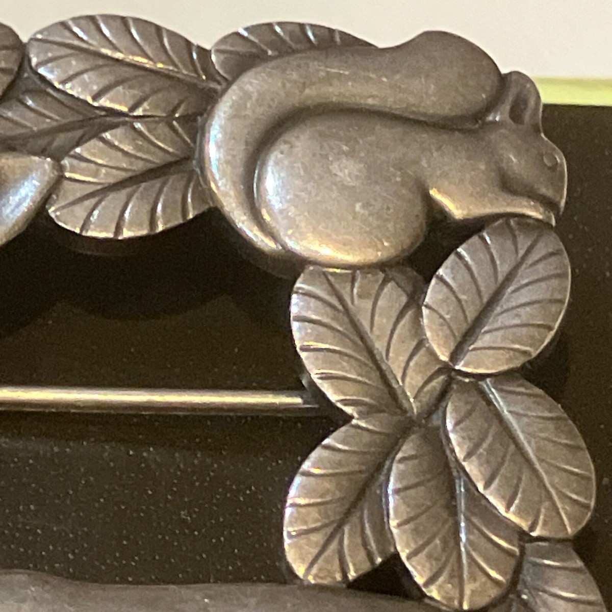 Georg Jensen Denmark Sterling Silver Brooch Deer Squirrel Arno