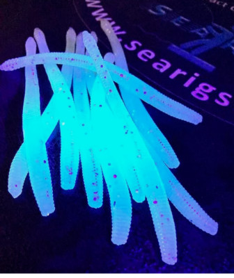Glow in the Dark Soft Flavour Infused Meeresangeln Finesse Barsch Köder 10 pro Packung
