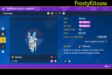 6IV Sylveon Shiny  Non-Shiny Pokemon Scarlet  Violet