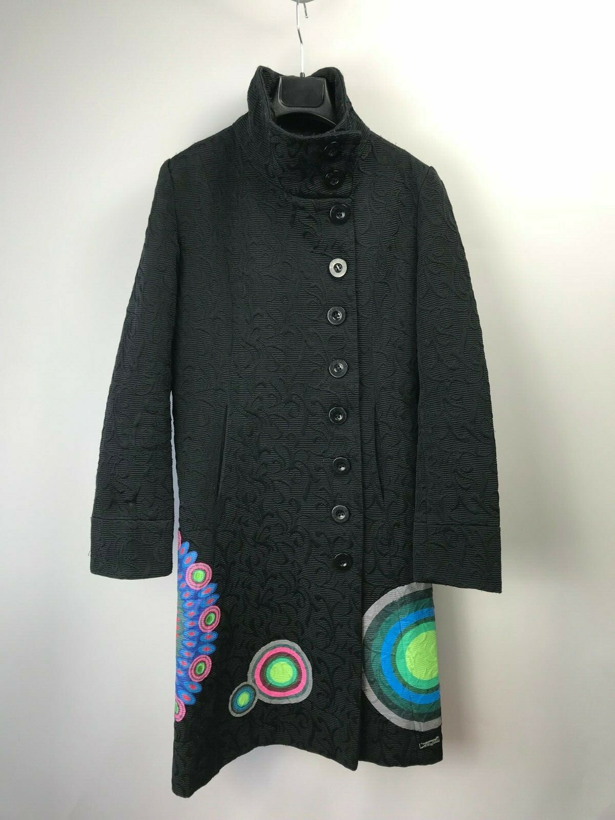 ALTRA Desigual Cappotto Nero Donna 40 US10 M Medio