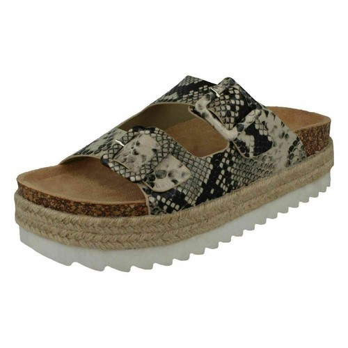 Ladies F1r0921 Platform Mule Summer Sandals By Down To earth Retail price - Picture 2 of 17