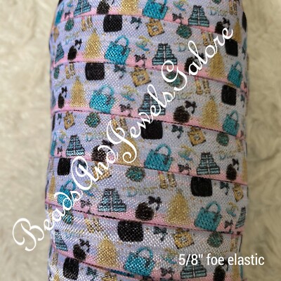 Girly foe girly elastic fashion hair tie inspired girly ribbon Bow *closing sale